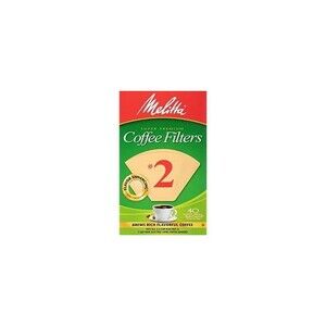 Melitta #2 Cone Coffee Filters Natural Brown 40 count